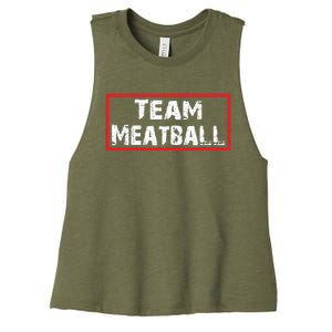 Team Meatball Women's Racerback Cropped Tank