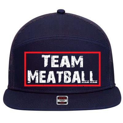 Team Meatball 7 Panel Mesh Trucker Snapback Hat