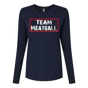 Team Meatball Womens Cotton Relaxed Long Sleeve T-Shirt