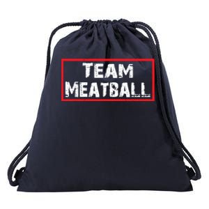 Team Meatball Drawstring Bag