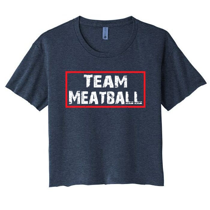 Team Meatball Women's Crop Top Tee