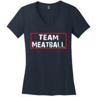 Team Meatball Women's V-Neck T-Shirt