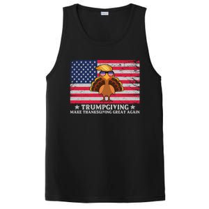 Trumpgivnig Make Thanksgiving Great Again Partyturkey Flag Cool Gift PosiCharge Competitor Tank