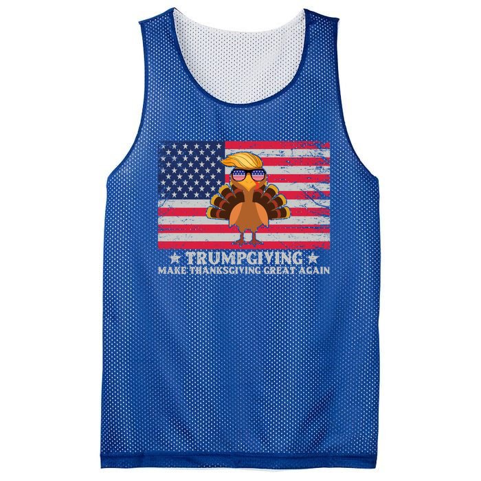 Trumpgivnig Make Thanksgiving Great Again Partyturkey Flag Cool Gift Mesh Reversible Basketball Jersey Tank