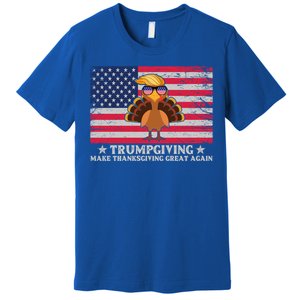 Trumpgivnig Make Thanksgiving Great Again Partyturkey Flag Cool Gift Premium T-Shirt