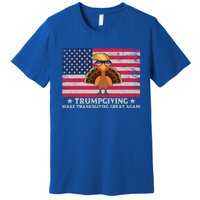 Trumpgivnig Make Thanksgiving Great Again Partyturkey Flag Cool Gift Premium T-Shirt