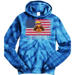 Trumpgivnig Make Thanksgiving Great Again Partyturkey Flag Cool Gift Tie Dye Hoodie