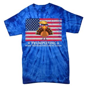 Trumpgivnig Make Thanksgiving Great Again Partyturkey Flag Cool Gift Tie-Dye T-Shirt