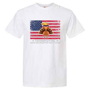 Trumpgivnig Make Thanksgiving Great Again Partyturkey Flag Cool Gift Garment-Dyed Heavyweight T-Shirt