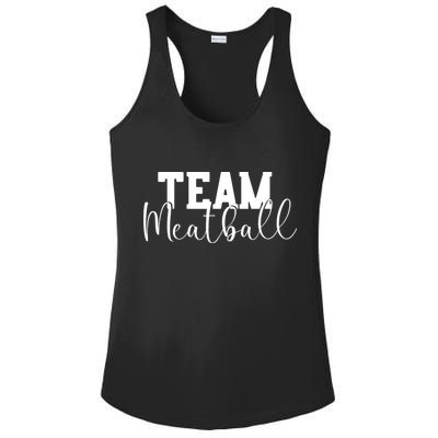 Team Meatball Ladies PosiCharge Competitor Racerback Tank
