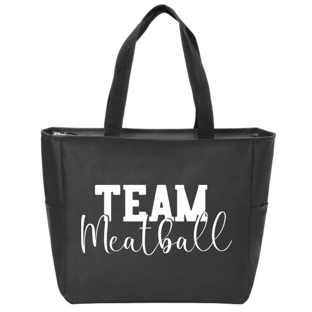 Team Meatball Zip Tote Bag