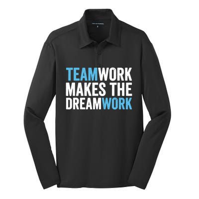 Teamwork Makes The Dreamwork Silk Touch Performance Long Sleeve Polo