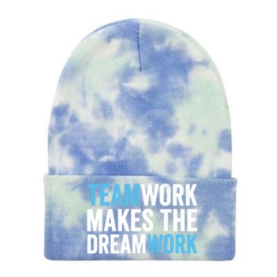 Teamwork Makes The Dreamwork Tie Dye 12in Knit Beanie