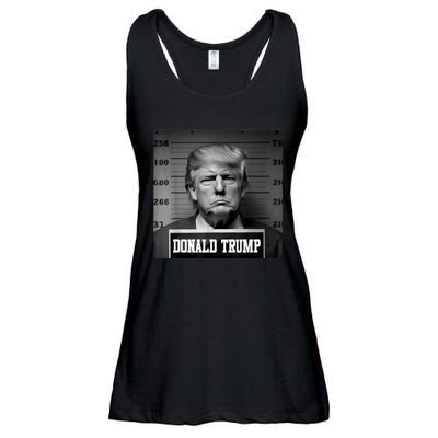 Trump Mugshot Trump Mug Shot Trending Ladies Essential Flowy Tank