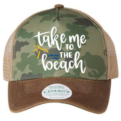 Take Me To The Beach Cute Vacation Legacy Tie Dye Trucker Hat