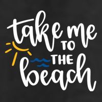 Take Me To The Beach Cute Vacation 7 Panel Mesh Trucker Snapback Hat