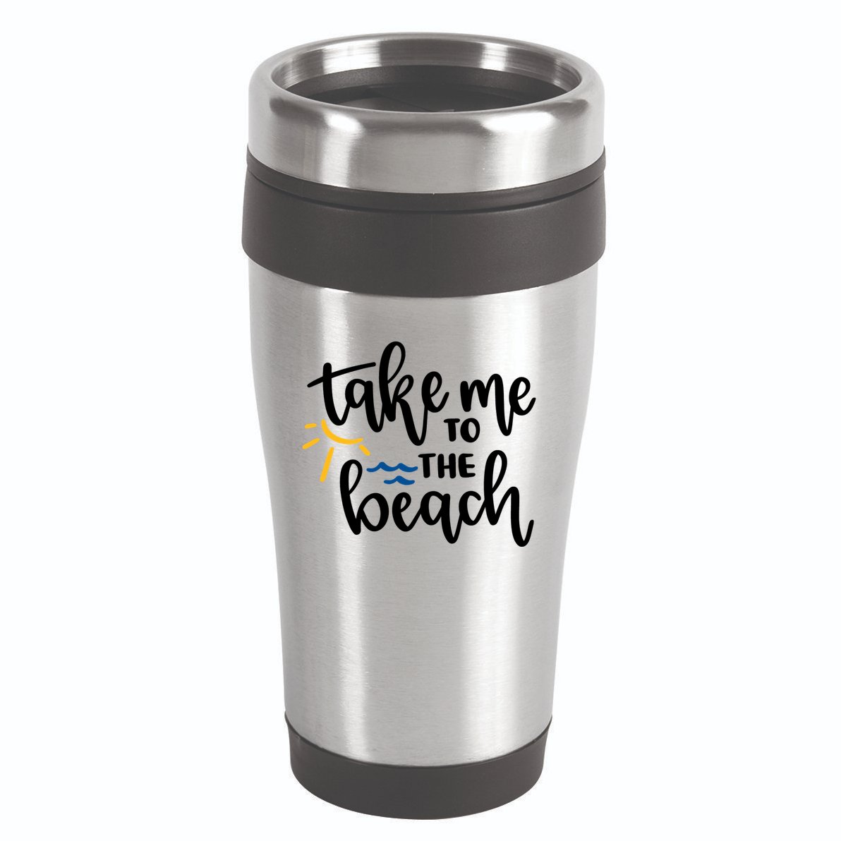 Take Me To The Beach Cute Vacation 16oz Travel Tumbler