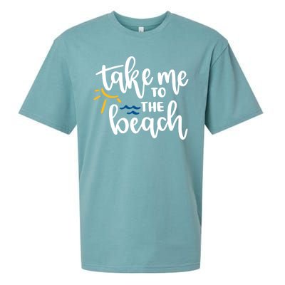 Take Me To The Beach Cute Vacation Sueded Cloud Jersey T-Shirt