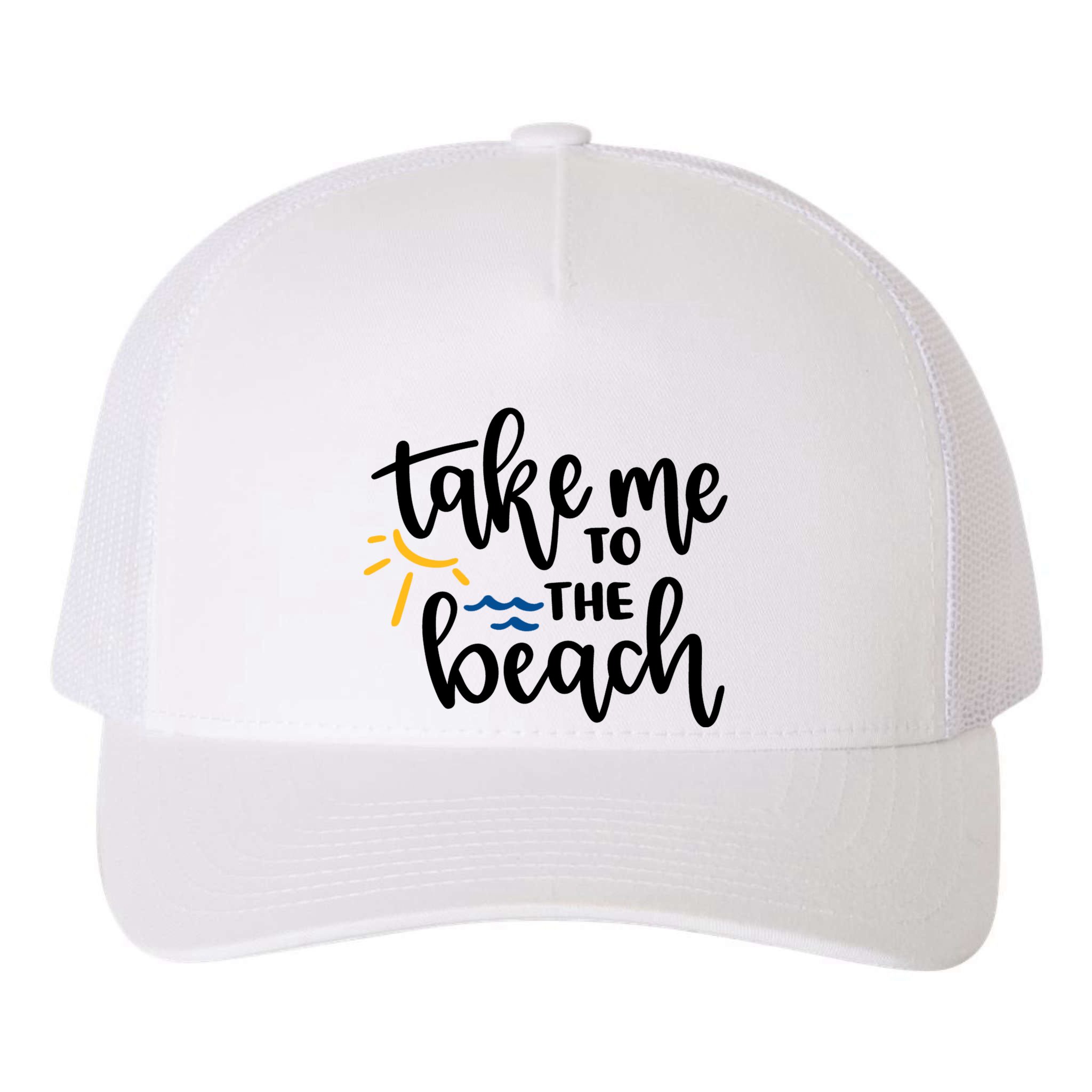 Take Me To The Beach Cute Vacation Yupoong Adult 5-Panel Trucker Hat