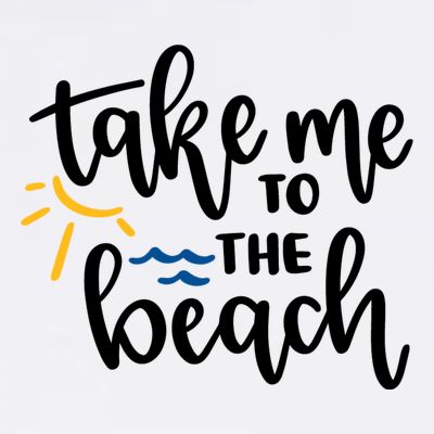Take Me To The Beach Cute Vacation T-Shirt
