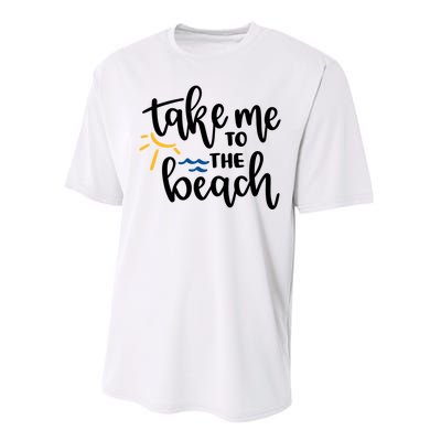 Take Me To The Beach Cute Vacation Performance Sprint T-Shirt