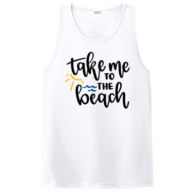 Take Me To The Beach Cute Vacation PosiCharge Competitor Tank