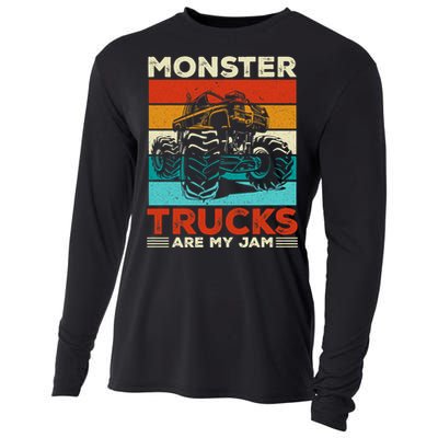 Toddler Monster Truck Are My Jam Costume Wo Boys Girls Premium Cooling Performance Long Sleeve Crew