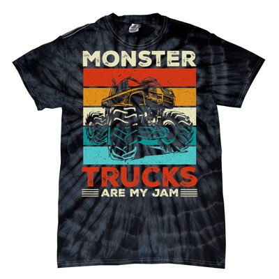 Toddler Monster Truck Are My Jam Costume Wo Boys Girls Premium Tie-Dye T-Shirt