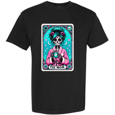 The Mom Tarot Card Skeleton Witch Mom Skull Garment-Dyed Heavyweight T-Shirt