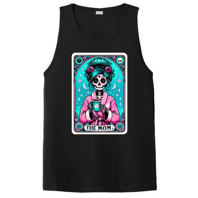 The Mom Tarot Card Skeleton Witch Mom Skull PosiCharge Competitor Tank