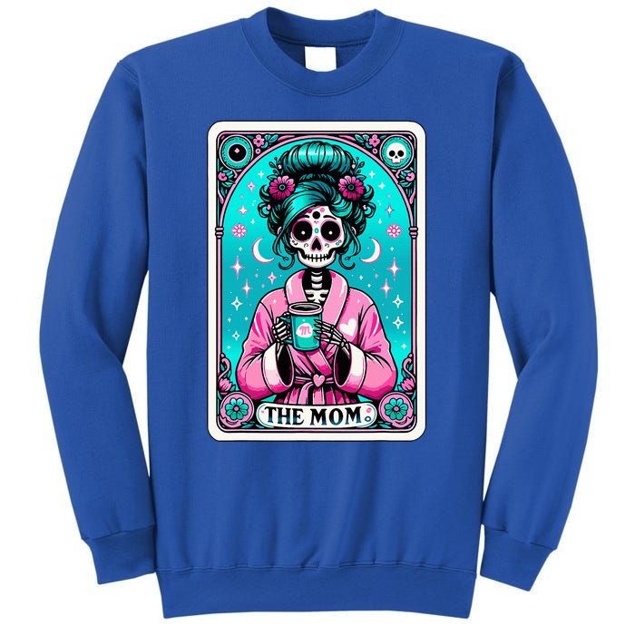 The Mom Tarot Card Skeleton Witch Mom Skull Sweatshirt