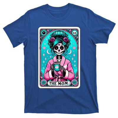 The Mom Tarot Card Skeleton Witch Mom Skull T-Shirt