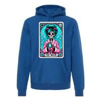 The Mom Tarot Card Skeleton Witch Mom Skull Premium Hoodie