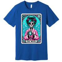 The Mom Tarot Card Skeleton Witch Mom Skull Premium T-Shirt