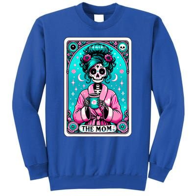 The Mom Tarot Card Skeleton Witch Mom Skull Tall Sweatshirt