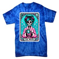 The Mom Tarot Card Skeleton Witch Mom Skull Tie-Dye T-Shirt