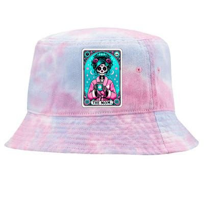 The Mom Tarot Card Skeleton Witch Mom Skull Tie-Dyed Bucket Hat