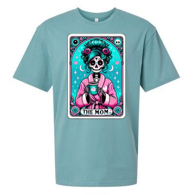 The Mom Tarot Card Skeleton Witch Mom Skull Sueded Cloud Jersey T-Shirt