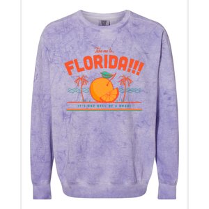 Take Me To Florida Ttpd Album Colorblast Crewneck Sweatshirt