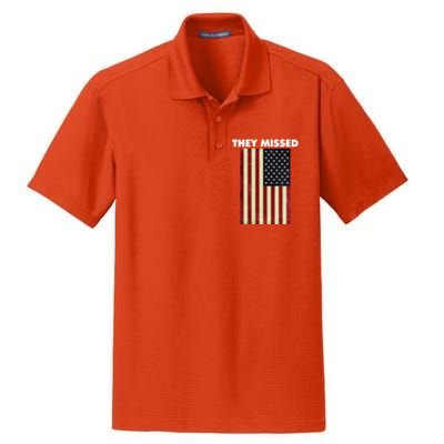 They Missed Trump Rally Shooting Gun Shot Dry Zone Grid Polo