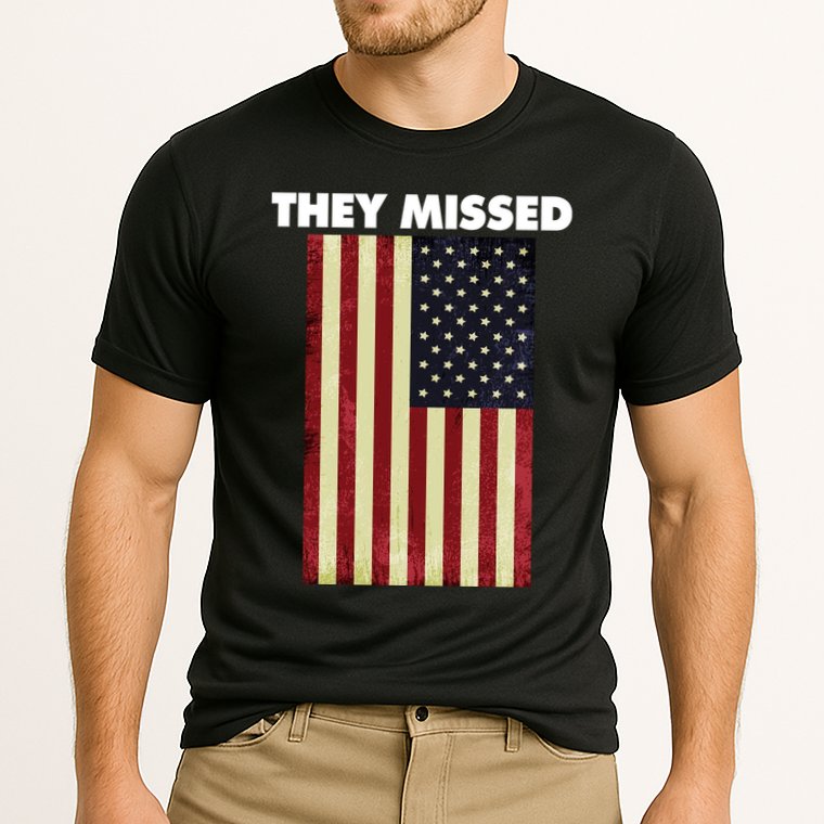 They Missed Trump Rally Shooting Gun Shot Cooling Performance Crew T-Shirt