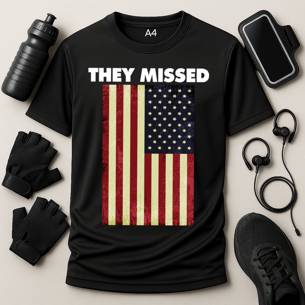 They Missed Trump Rally Shooting Gun Shot Cooling Performance Crew T-Shirt