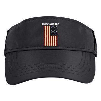 They Missed Trump Rally Shooting Gun Shot Adult Drive Performance Visor