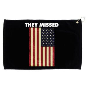 They Missed Trump Rally Shooting Gun Shot Grommeted Golf Towel