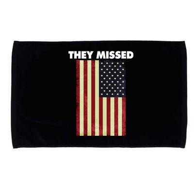 They Missed Trump Rally Shooting Gun Shot Microfiber Hand Towel