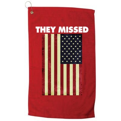 They Missed Trump Rally Shooting Gun Shot Golf Towel