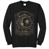The Moon Tarot Card Goth Emo Occult Graphic Sweatshirt