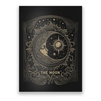 The Moon Tarot Card Goth Emo Occult Graphic Poster