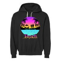 Take Me To The Beach With A Summer Couple Garment-Dyed Fleece Hoodie