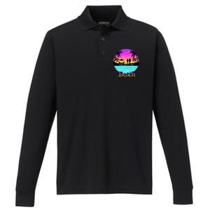 Take Me To The Beach With A Summer Couple Performance Long Sleeve Polo